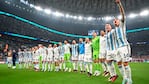 Los jugadores postearon tras el histórico triunfo ante Croacia.