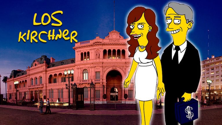 Los Kirchner aparecerían en un capítulo de Los Simpson. 