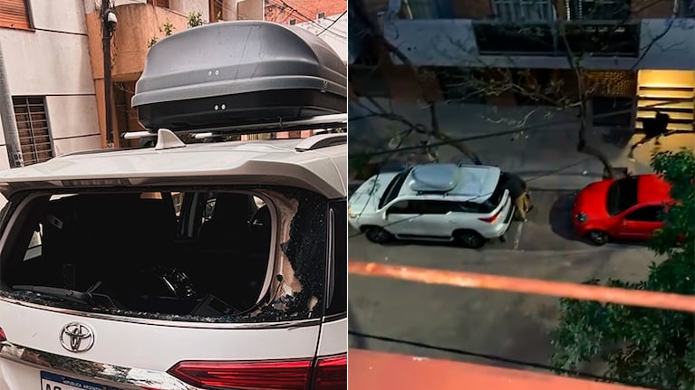Los ladrones huyeron mientras sonaba la alarma de la camioneta.