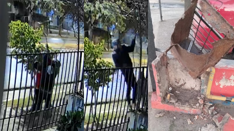 Los ladrones robaron cables y medidores de gas en avenida Fuerza Aérea.
