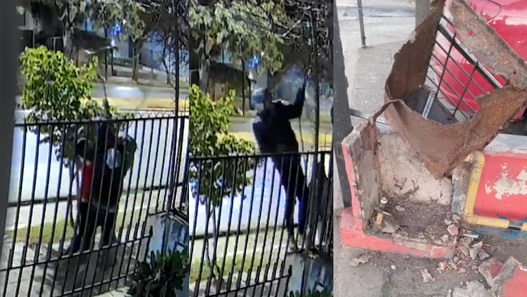 Los ladrones robaron cables y medidores de gas en avenida Fuerza Aérea.
