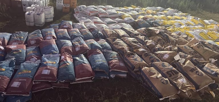 Los ladrones robaron elementos de un campo.