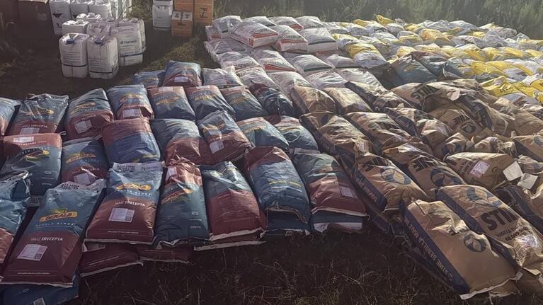 Los ladrones robaron elementos de un campo.