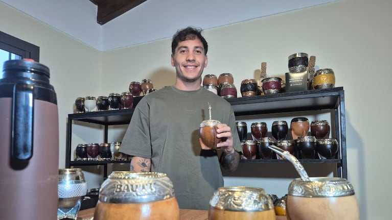 Los mates del cordobés llegaron a jugadores de la Selección y de Europa.