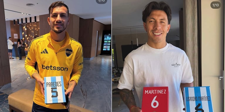 Los mates del cordobés llegaron a jugadores de la Selección y de Europa.