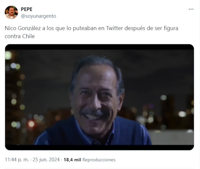 Los memes y reacciones sobre la victoria de la Selección argentina ante Chile por 1 a 0. (Captura: X/@soyunargento)