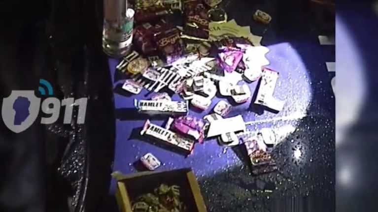 Los menores fueron detenidos tras asaltar un kiosco.