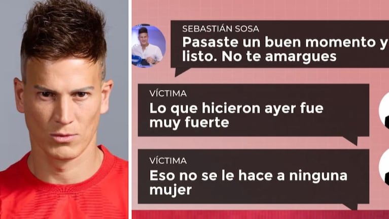 Los mensajes complican sobre todo al  futbolista uruguayo.
