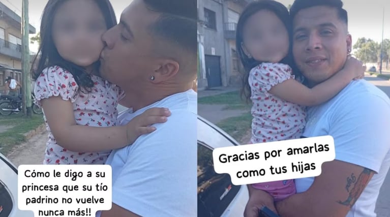 Los mensajes de despedida de la hermana del policía muerto de un piedrazo.