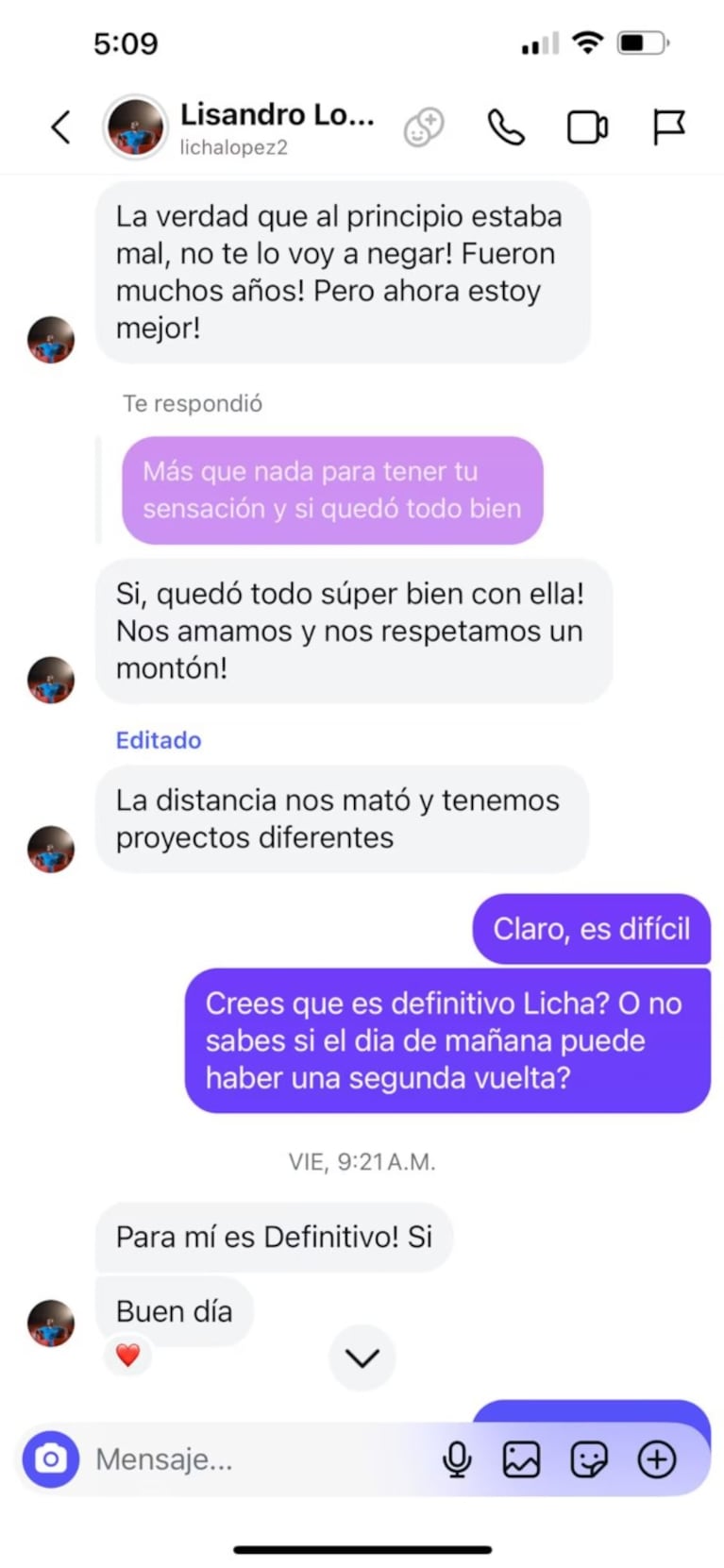 Los mensajes de Licha López