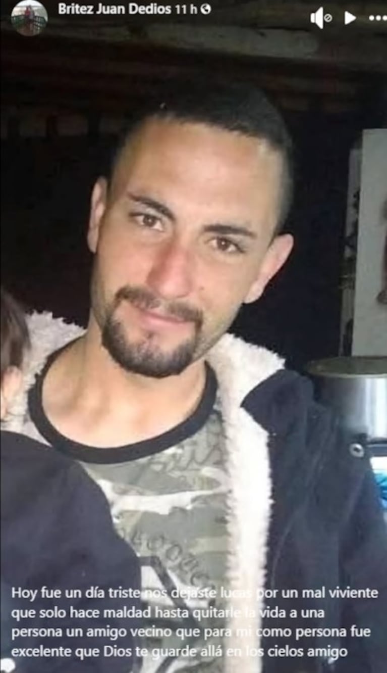 Los mensajes en las redes para Lucas Larroque.