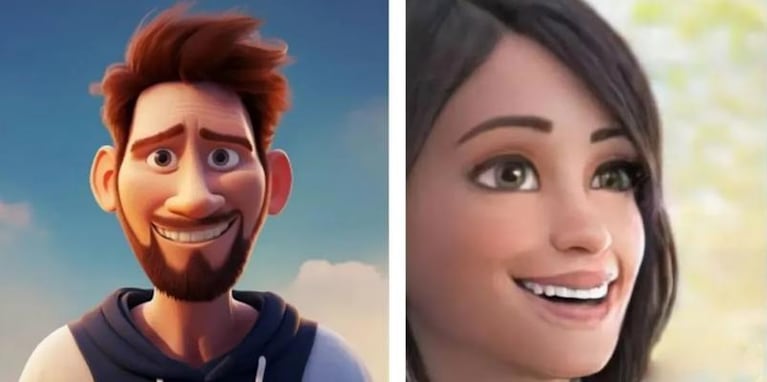 “Los Messi”: las imágenes de la familia del 10 como personajes de Disney