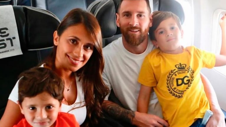 Los Messi rumbo a Italia para vivir la gala de de los premios The Best.
