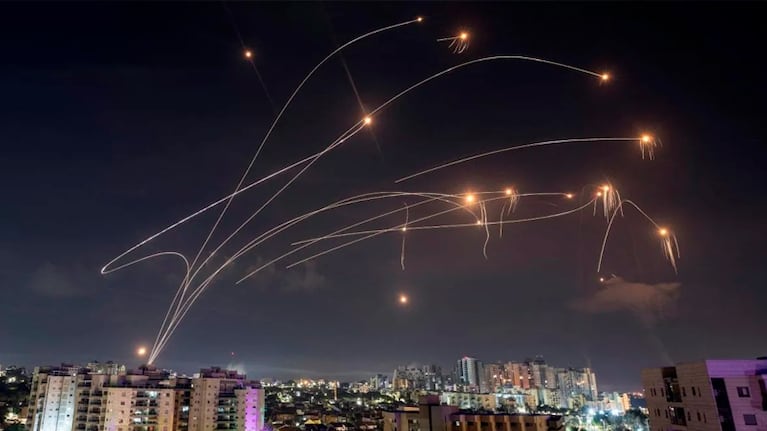 Los misiles iraníes interceptados por Israel.