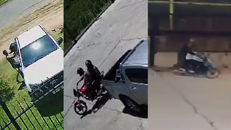 Los mismos motochoros que roban en Guiñazú.