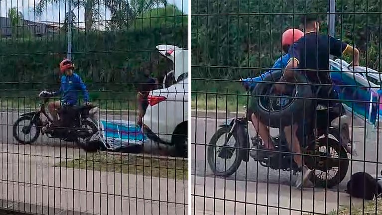 Los motochoros quedaron filmados pero no pudieron ser detenidos.