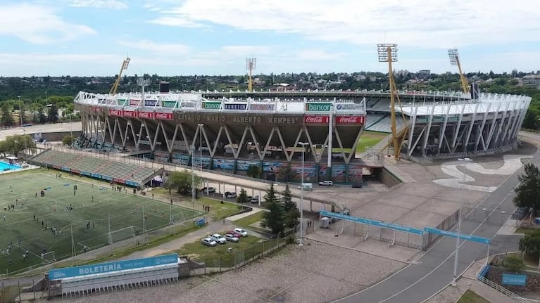 Los naranjitas fueron aprehendidos en las inmediaciones del estadio.