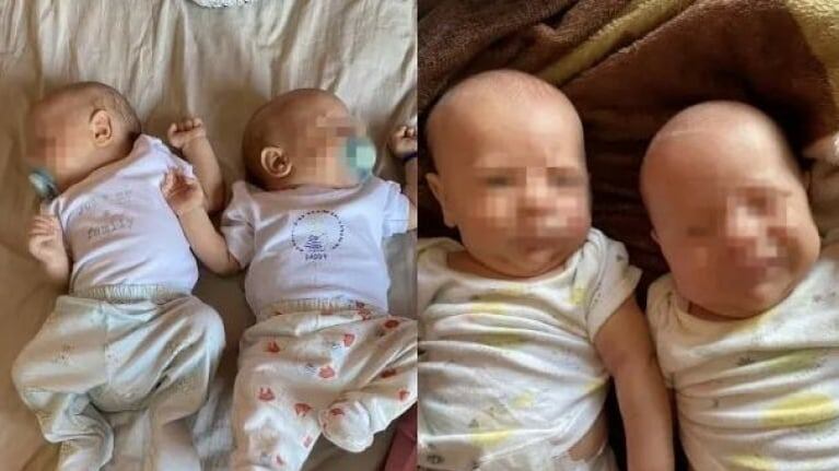 Los niños tienen 45 días de vida.