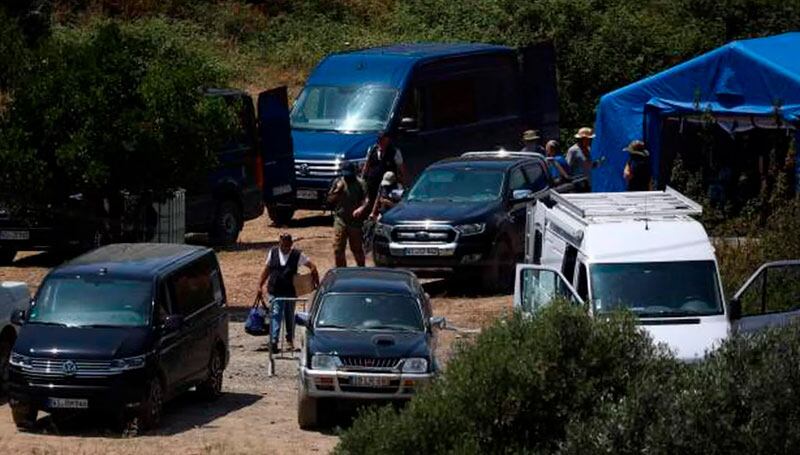 Los oficiales recorrieron las cercanías de la represa de Arade.