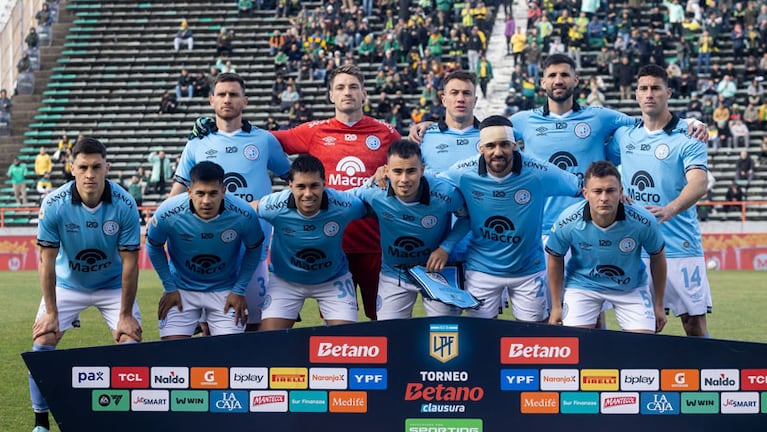 Los once de Belgrano ante Aldosivi.
