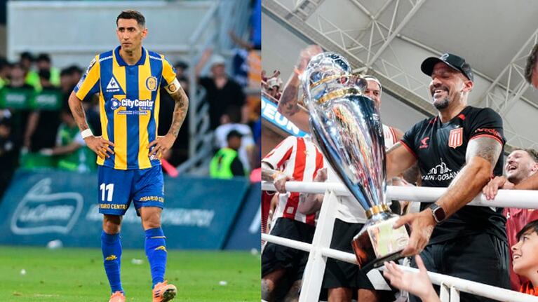 Los picantes likes de Di María contra Estudiantes y Verón.