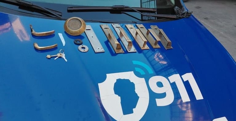 Los picaportes robados en barrio Alberdi.