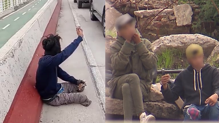 Los piperos, una triste realidad de las calles de Córdoba.