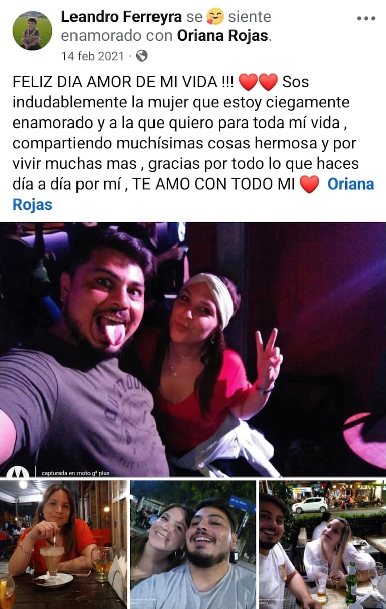 Los posteos del femicida cordobés de Alicante a la víctima: “La mujer que quiero para toda mi vida”