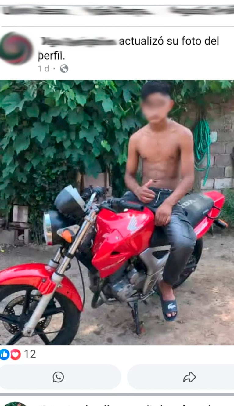 Los posteos del menor en las redes sociales tras ser liberado en septiembre de 2024.
