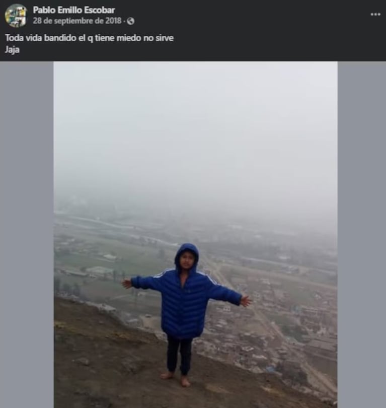 Los posteos del padre de Pequeño J en las redes.