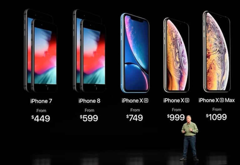 Los precios de los nuevos iPhone Xs, Xs Max y XR que Apple lanzará en 2019