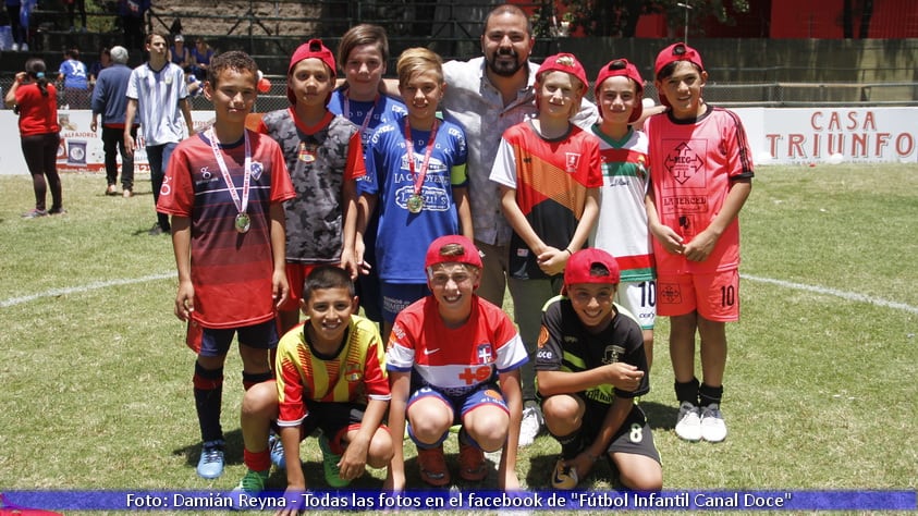 Los premiados del año en Fútbol Infantil. 