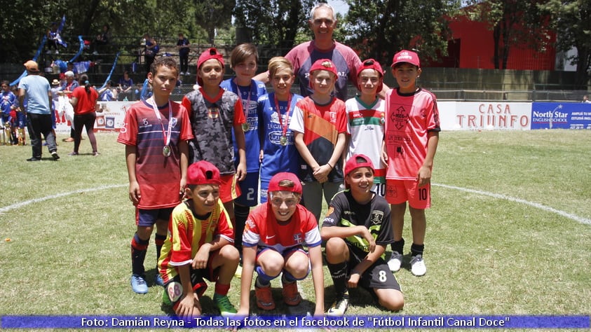 Los premiados del año en Fútbol Infantil. 