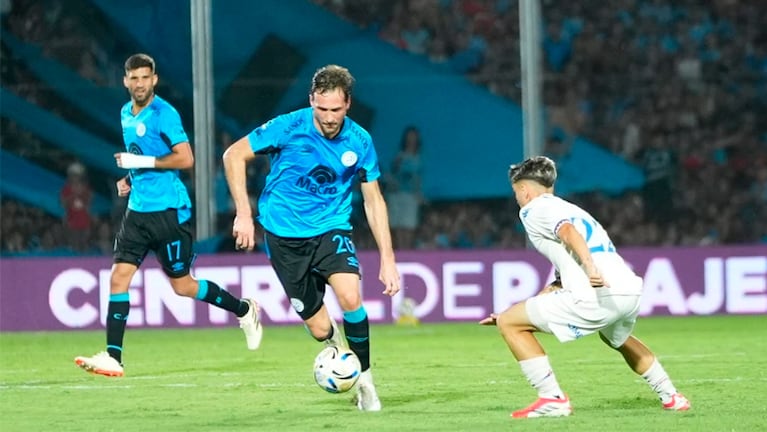 Los primeros minutos del Mudo Vázquez en su regreso a Belgrano.