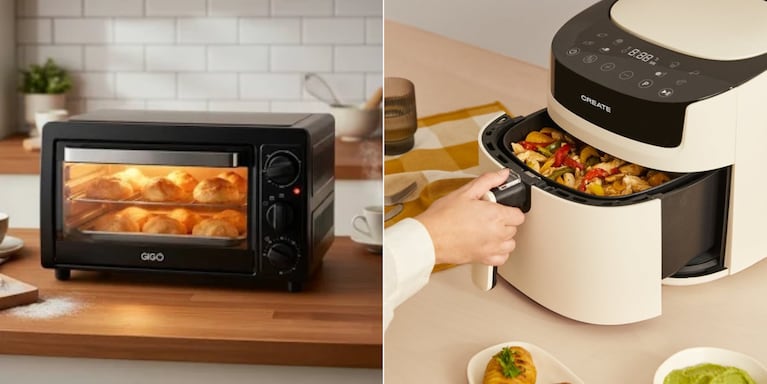 Los pros y contras del horno eléctrico y la air fryer.