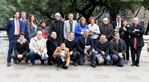 Los próximos distinguidos cordobeses se juntaron en la Cañada para la foto.