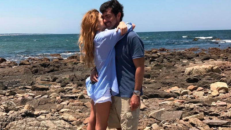 Los recién casados hicieron una escapadita a Uruguay.