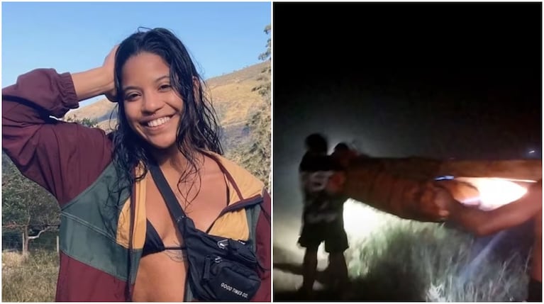 Los rescatistas sacaron el cuerpo de la joven de la ladera del volcán.