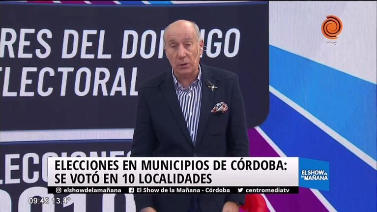 Los resultados del domingo electoral en Córdoba