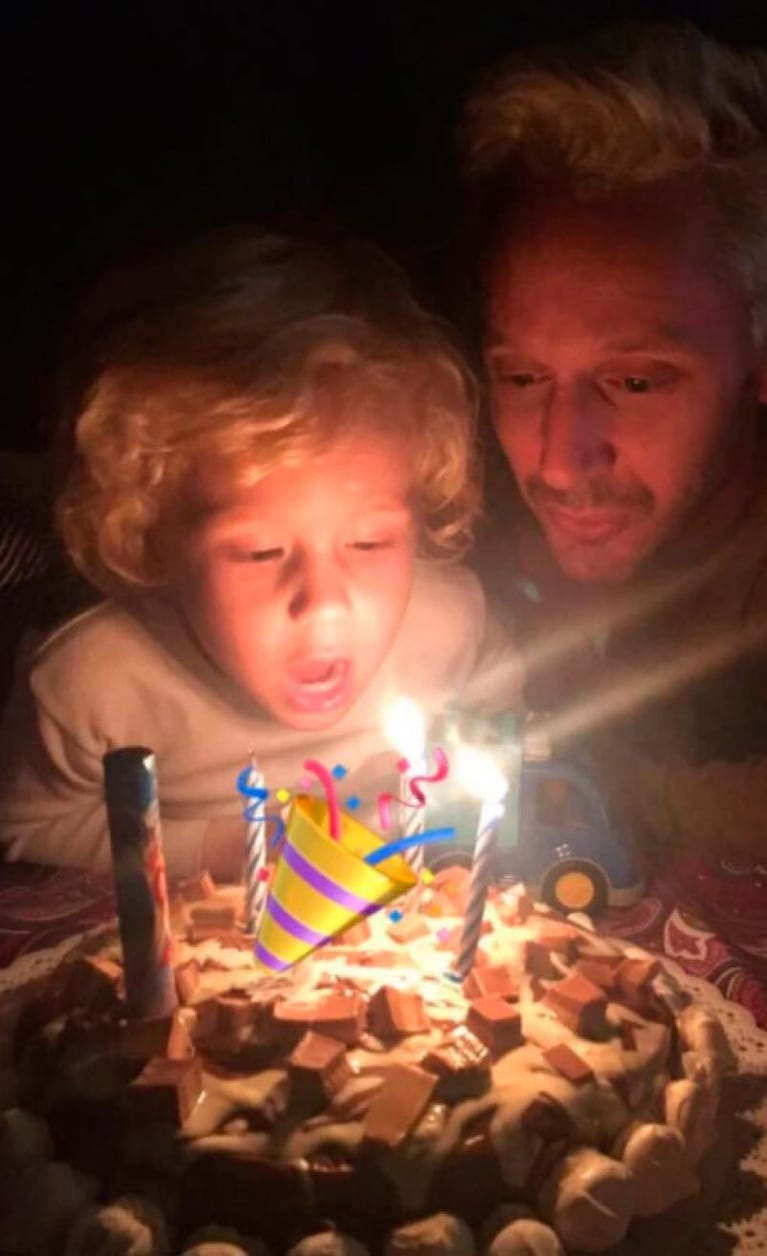 Los saludos de cumpleaños de Pampita y Vicuña a su hijo