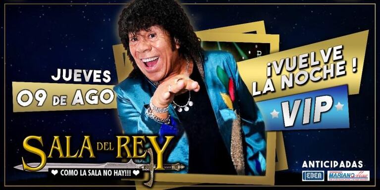 Los shows que se vienen en la Sala del Rey
