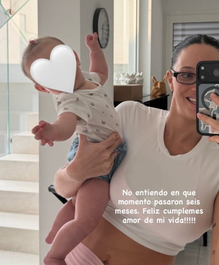 Los tiernos mensajes de Oriana Sabatini y Paulo Dybala por los seis meses de su hija Gia