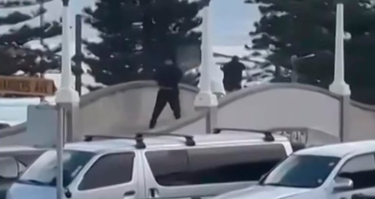 Los tiradores dispararon con armas largas.