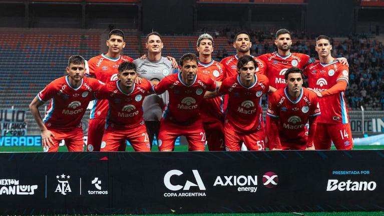 Los titulares de Belgrano ante Racing. (Prensa Belgrano)