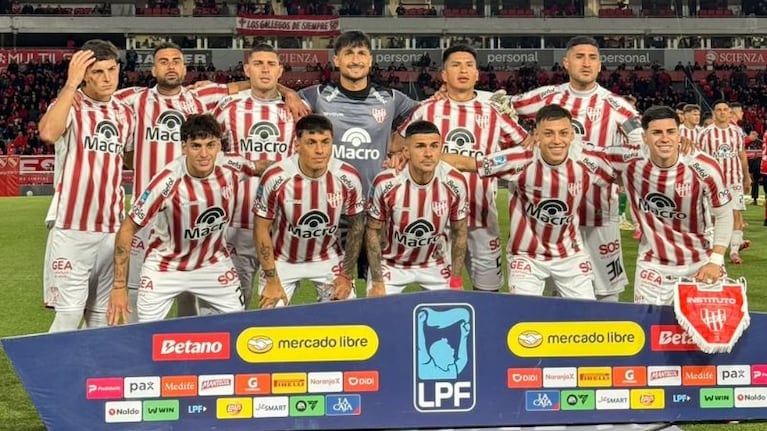 Los titulares de Instituto ante Independiente en Avellaneda. (Foto: Prensa Liga Profesional)