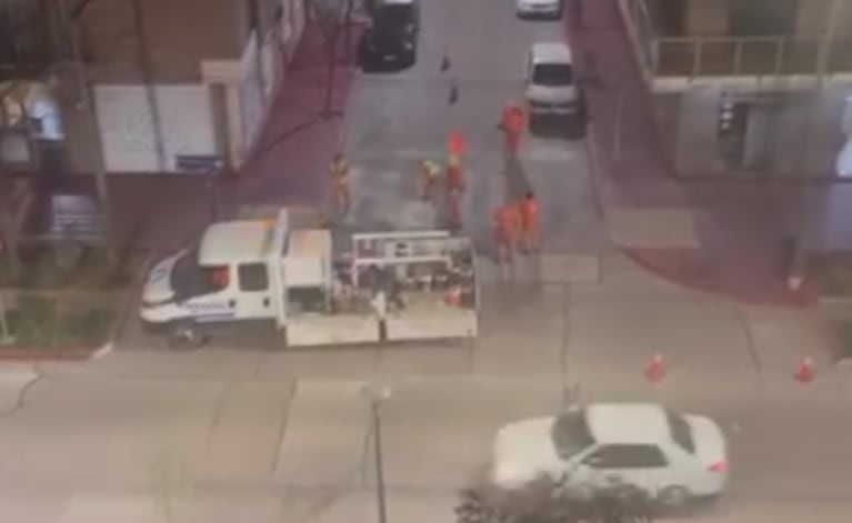 Los trabajos se realizaron en la esquina de San Juan y Corro.