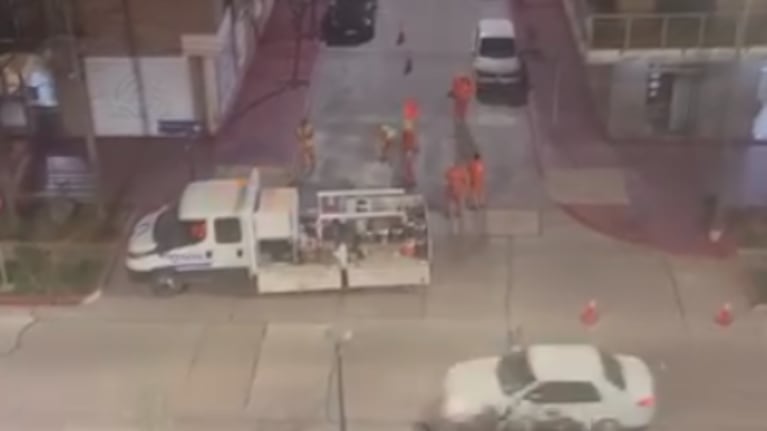 Los trabajos se realizaron en la esquina de San Juan y Corro.