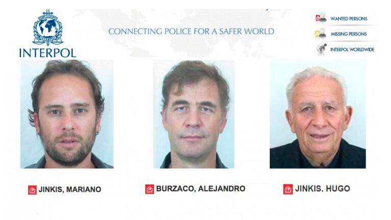 Los tres empresarios argentinos buscados por Interpol