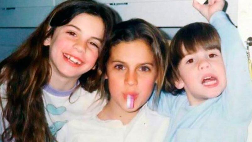 Los tres medios hermanos de la pequeña Antonia Macri.