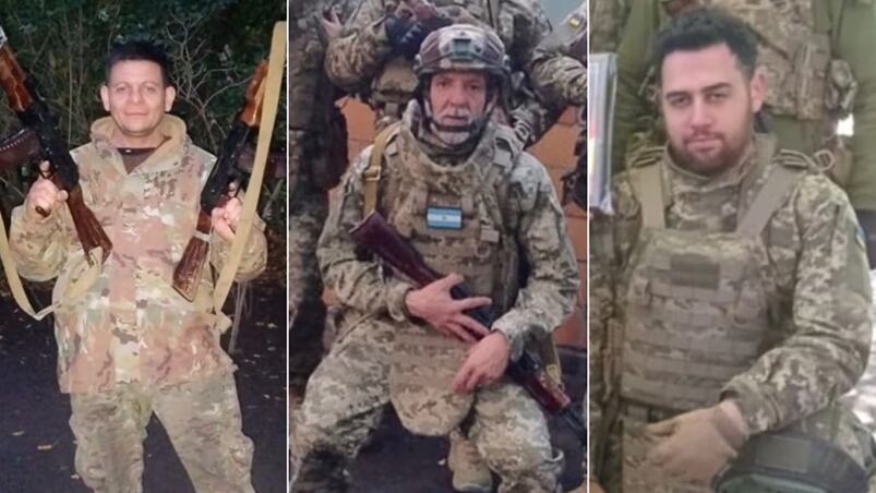 Los tres soldados argentinos que murieron luchando para el ejército ucraniano.